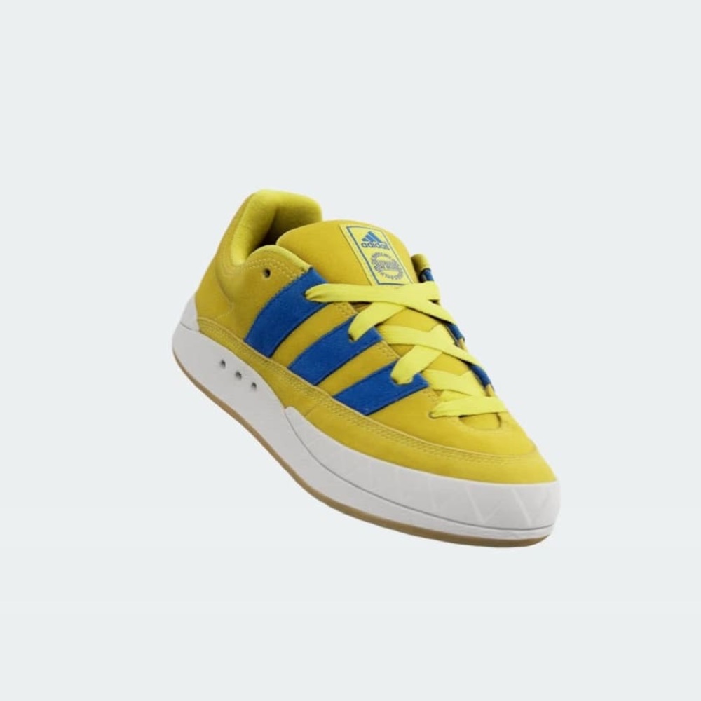 Adidas Men's Adimatic Originals NWT Bright Yellow & Blue GY2090 Size 9.5